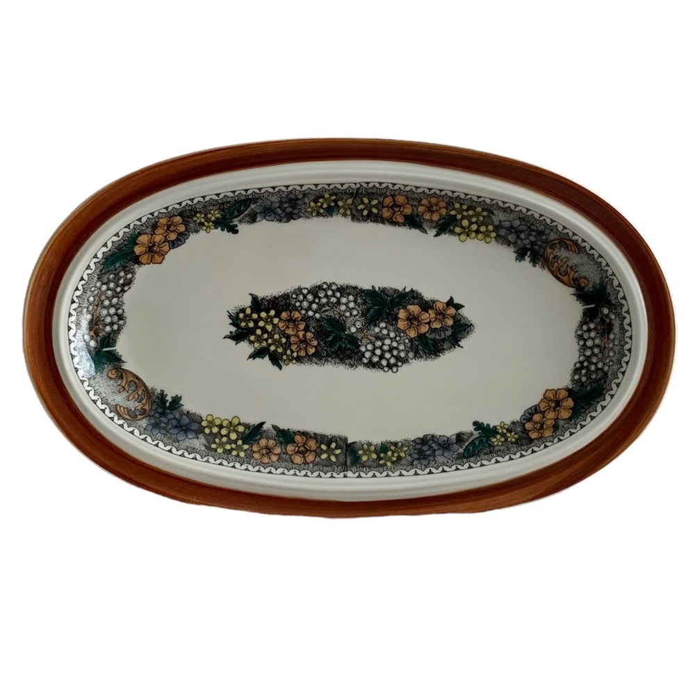 Goebel Burgund Oeslauer Manufaktur West German Serving Platter
